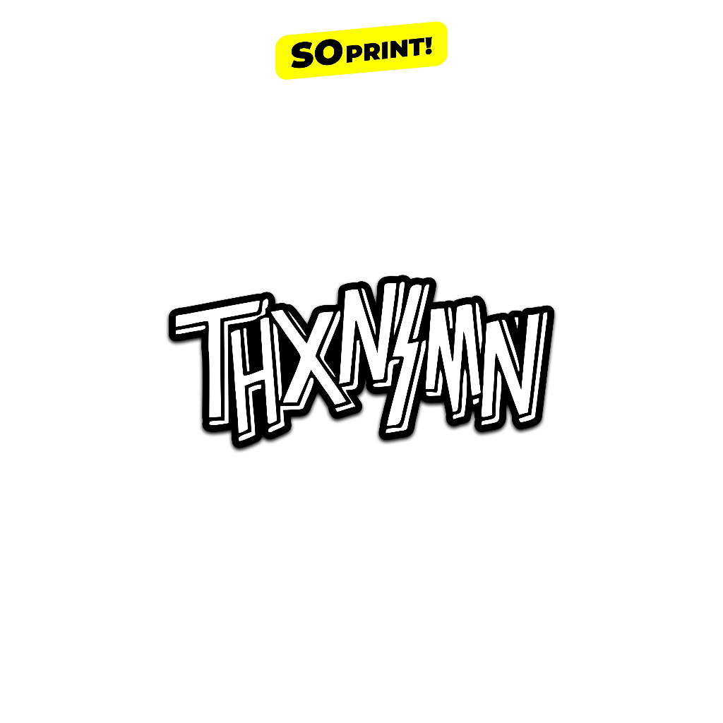 

STICKER THANKSINSOMNIA WATERPROOF 8 CM