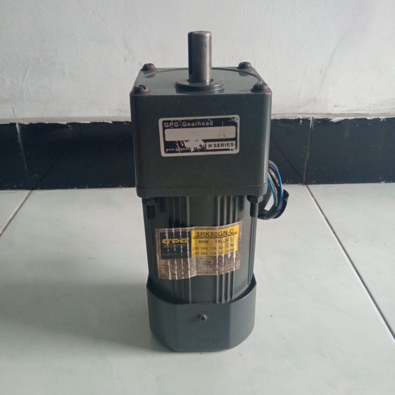 Dinamo Motor Gearbox Ac 90W 220V Ratio 1:50 30Rpm