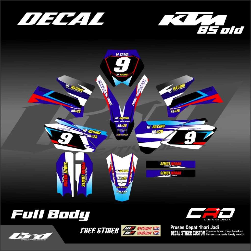 decal stiker ktm 85 old decal ktm 85 lama stiker decal ktm