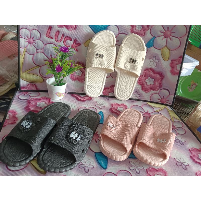 sjw011 - sandal slop hi bear crystal leisure 999 wanita l sendal slop wanita perempuan sendal karet 