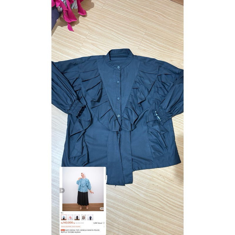 preloved kemeja ruffle
