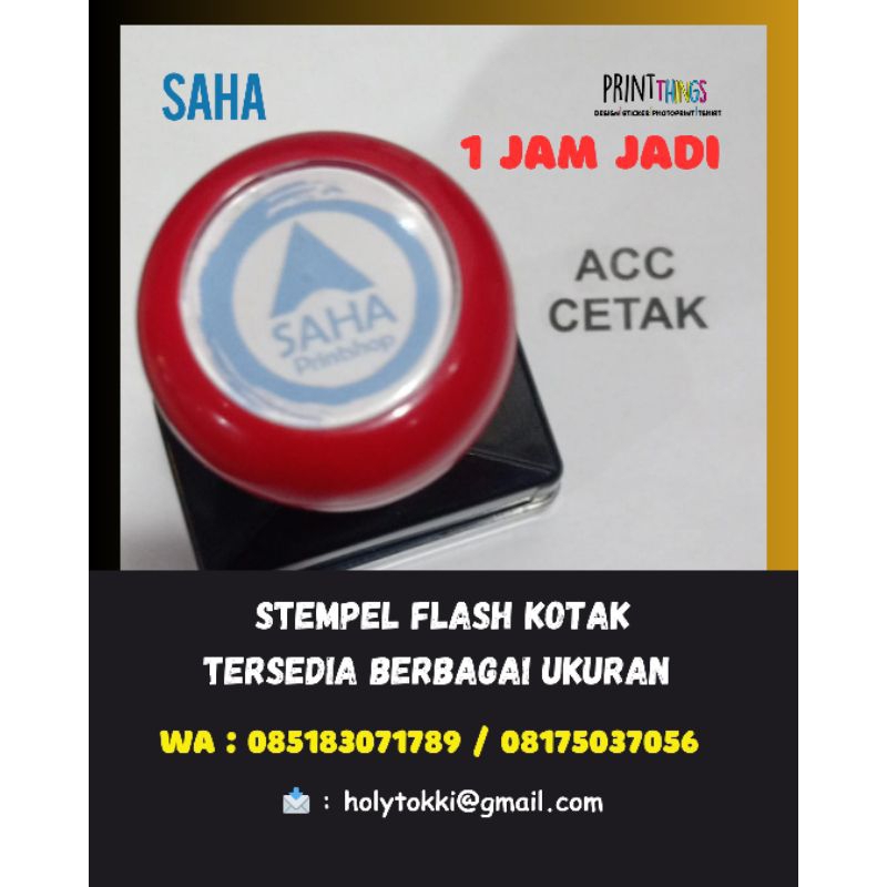 

SAHA Stempel Flash Kotak