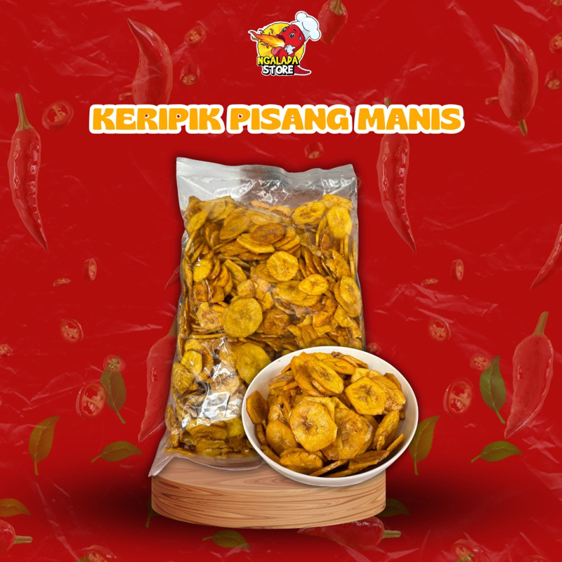 

KERIPIK PISANG MANIS | KERIPIK PISANG KILOAN MURAH 120gr/250gr/500gr/1kg