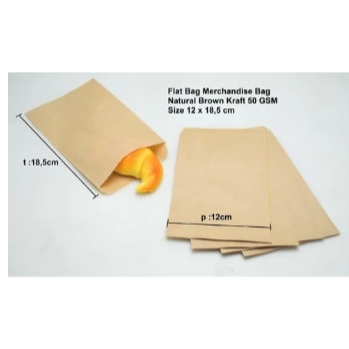 

(100pcs) Kantong Kertas Flat Coklat 12 x 18.5 (XS) Souvenir