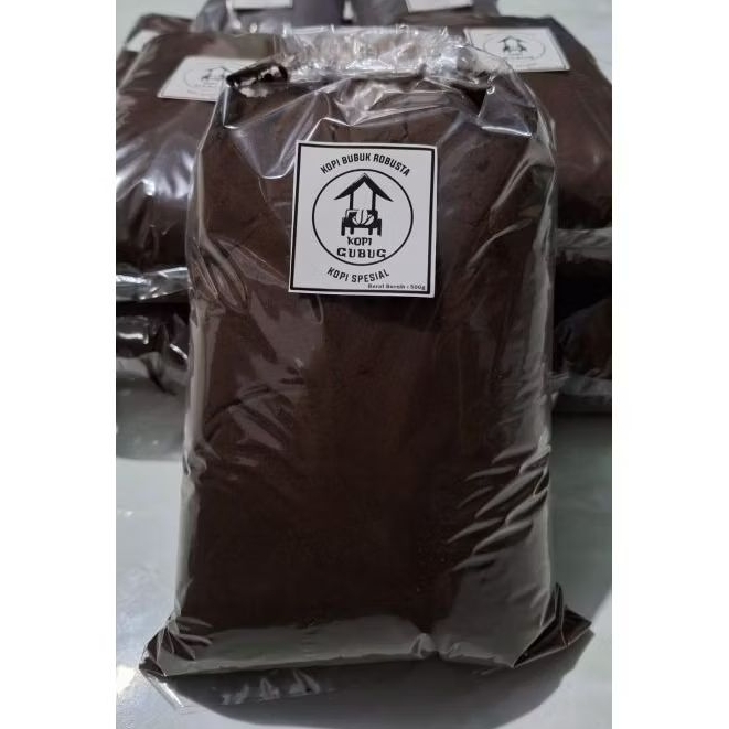 

[1KG] Kopi Bubuk Robusta Hitam 1Kg Kopi Cap Gubuk Kopi Spesial Murah Hemat