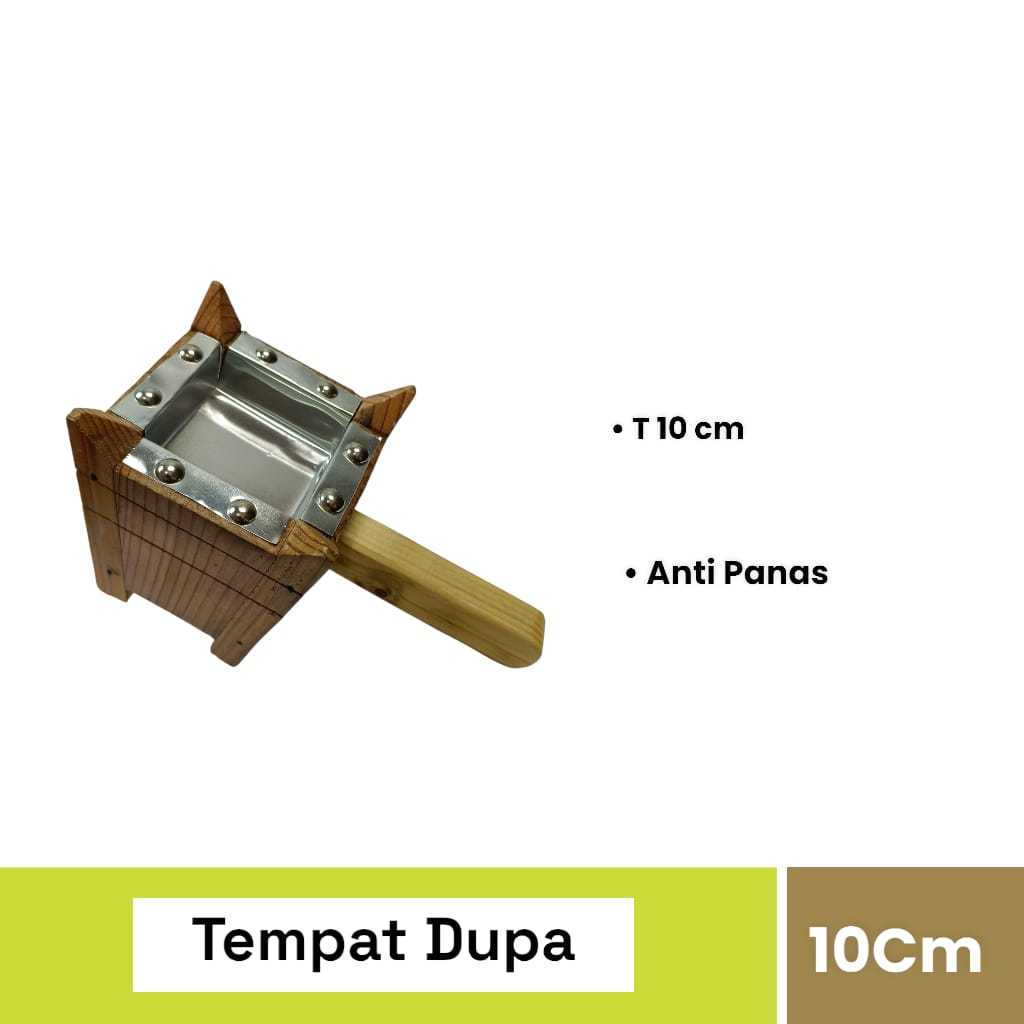 Tempat dupa Mabkara Kayu Mini( MABKHARA kayu ukuran sedang tempat bakaran dupa arab kemenyan )
