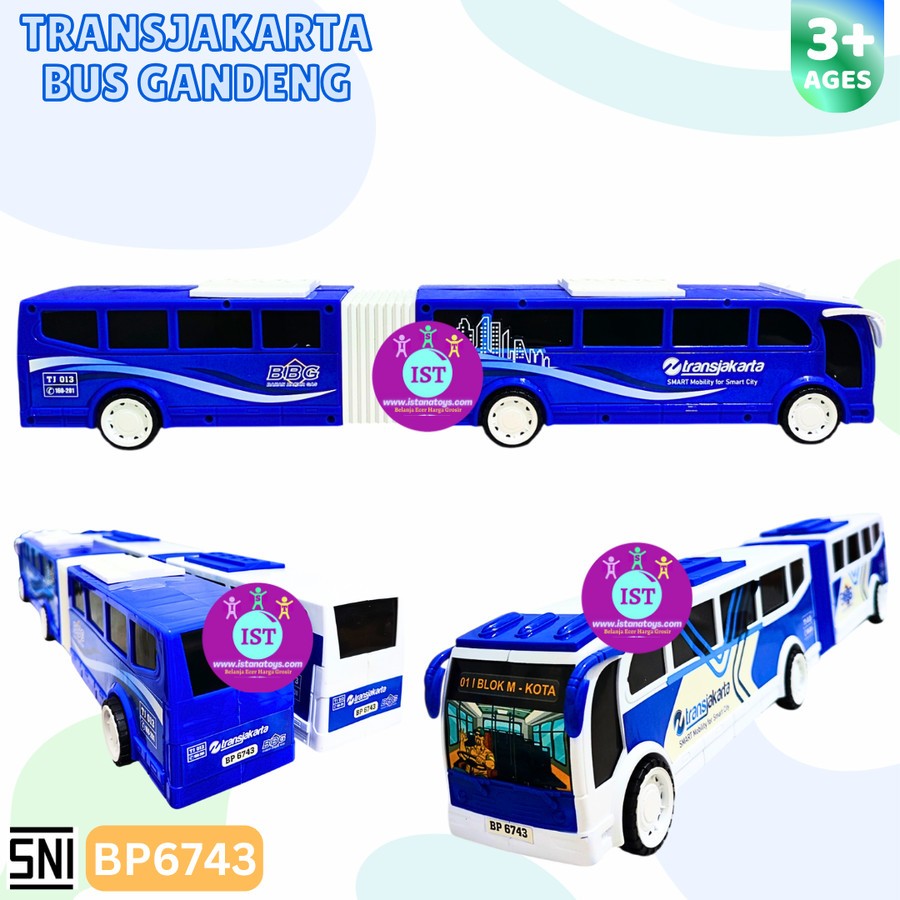 COM Mainan Bus Gandeng Transjakarta BP6743