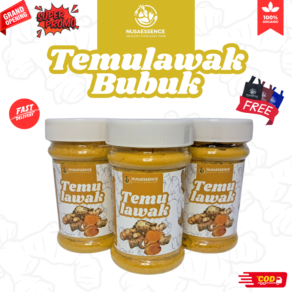 

Temulawak Bubuk Curcuma Powder Asli Orginal 100% Premium Quality Rempah Bubuk