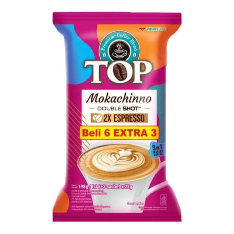 

Top Coffe Mokachinno Double Shot Beli 6 Extra 3 Espresso