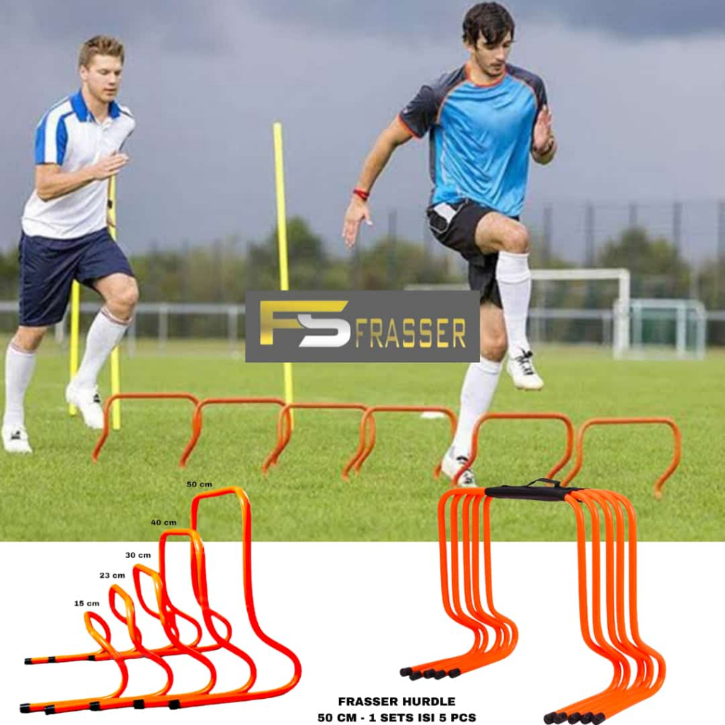 Termurah Hurdel Hurdle Tangga Lompat Latihan  Sepak Bola Futsal  50 cm Set isi 5 HRDL - 05