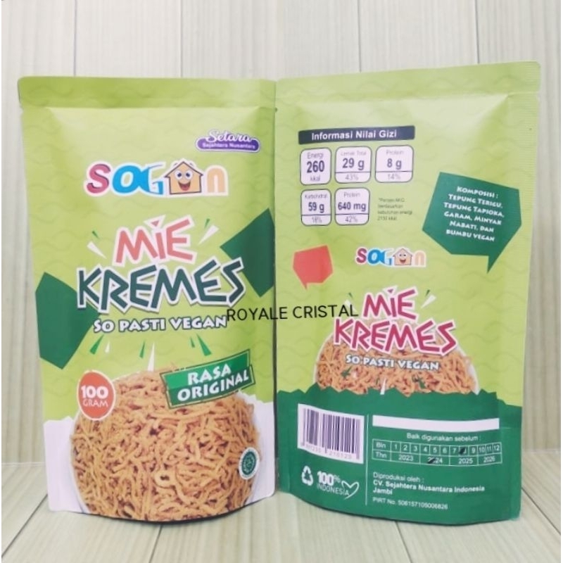 

mie kremes vegetarian sogan