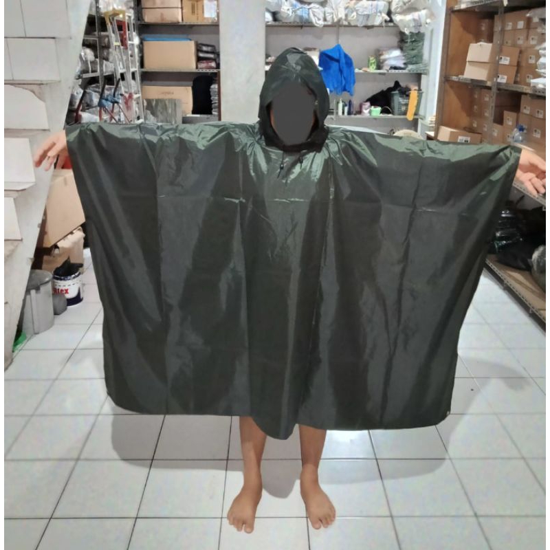 Ponco Coklat / Jas Hujan Ponco Polri