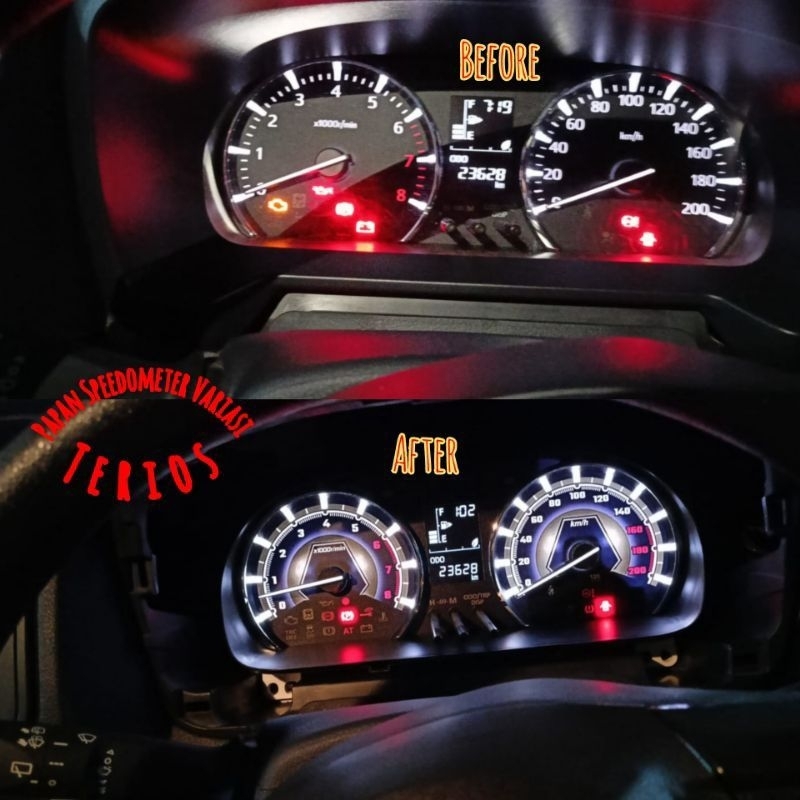 Speedometer Variasi Mobil Toyota All New Terios/Rush 2018-2021