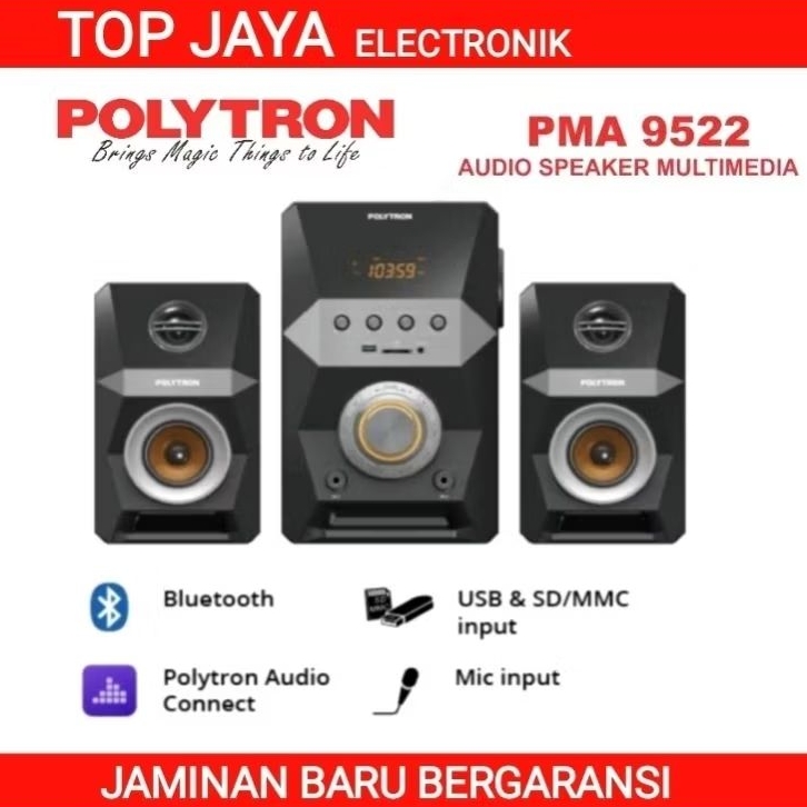 Speaker multimedia polytron pma9522 bluetooth/polytron speaker multimedia pma9522 bluetooth