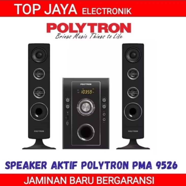 SPEAKER MULTIMEDIA POLYTRON PMA9526 KARAOKE BLUETOOTH/POLYTRON SPEAKER MULTIMEDIA BLUETOOTH PMA9526