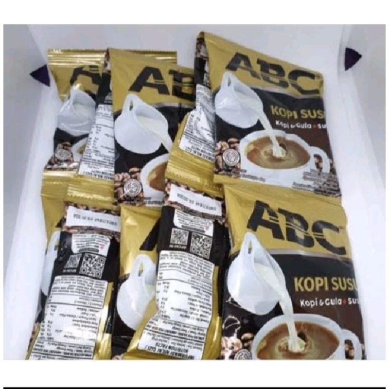 

ABC kopi susu 1 renceng isi 10 pcs
