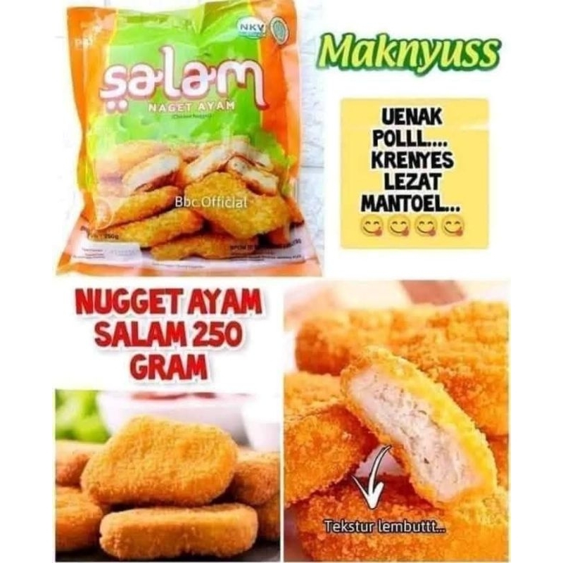 

COD NUGGET SALAM NUGGET AYAM SALAM ENAK BERGIZI 250 GRAM