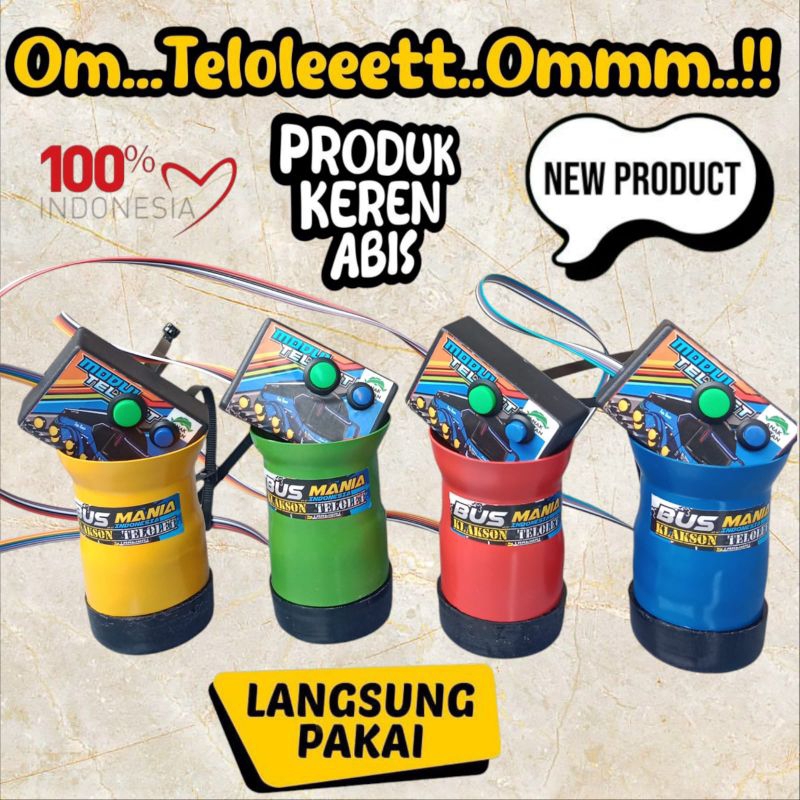 NEW Klakson Telolet Basuri Tombol Modul Klakson Basuri Sepeda