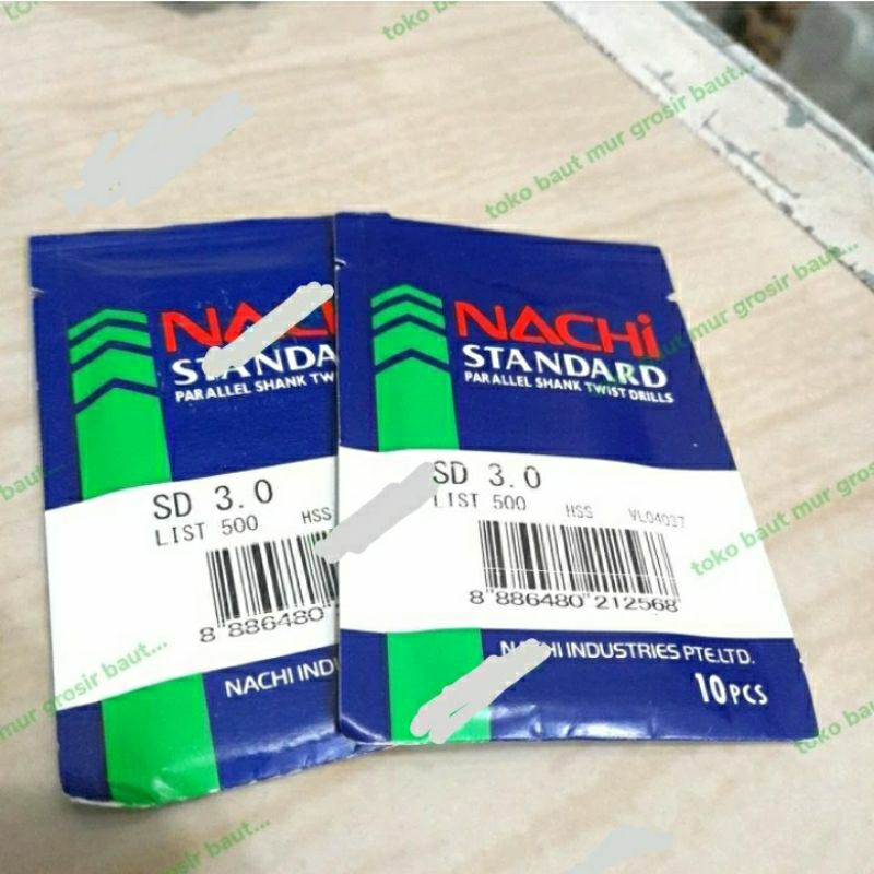 Mata bor nachi 3mm mata bor besi 3mm