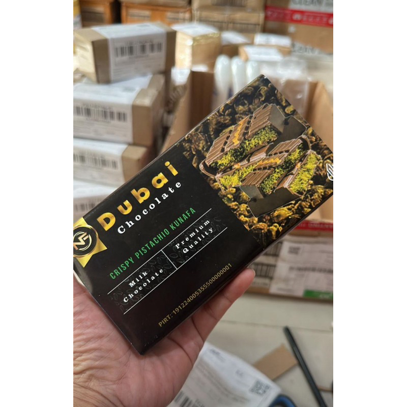 

Dubai Choco Kukunaa Premium Milk Chocolate Crispy Pistachio