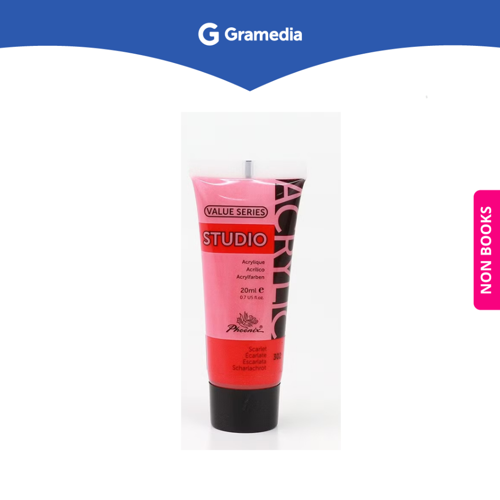 

Gramedia Surabaya - Phoenix Cat Acrylic 20Ml 302 Scarlet Lake