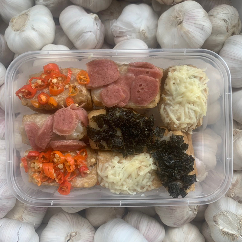 

Tahu Bakso Aneka Topping isi 8 Nori Cabe Sosis Keju Rak Sayur Padang