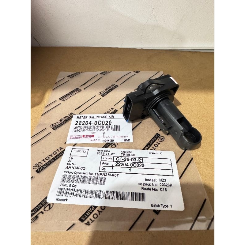 sensor air flow maf toyota innova inova vios altis camry fortuner hilux bensin alphard original baru