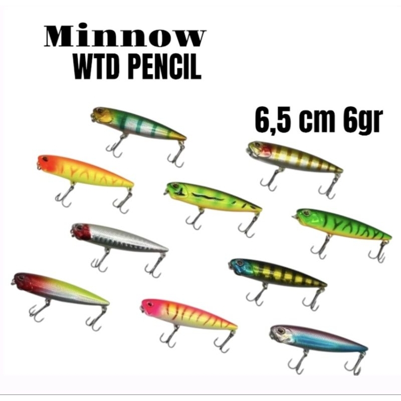 H.051 MINNOW WTD PENCIL 6,5cm. 6gram