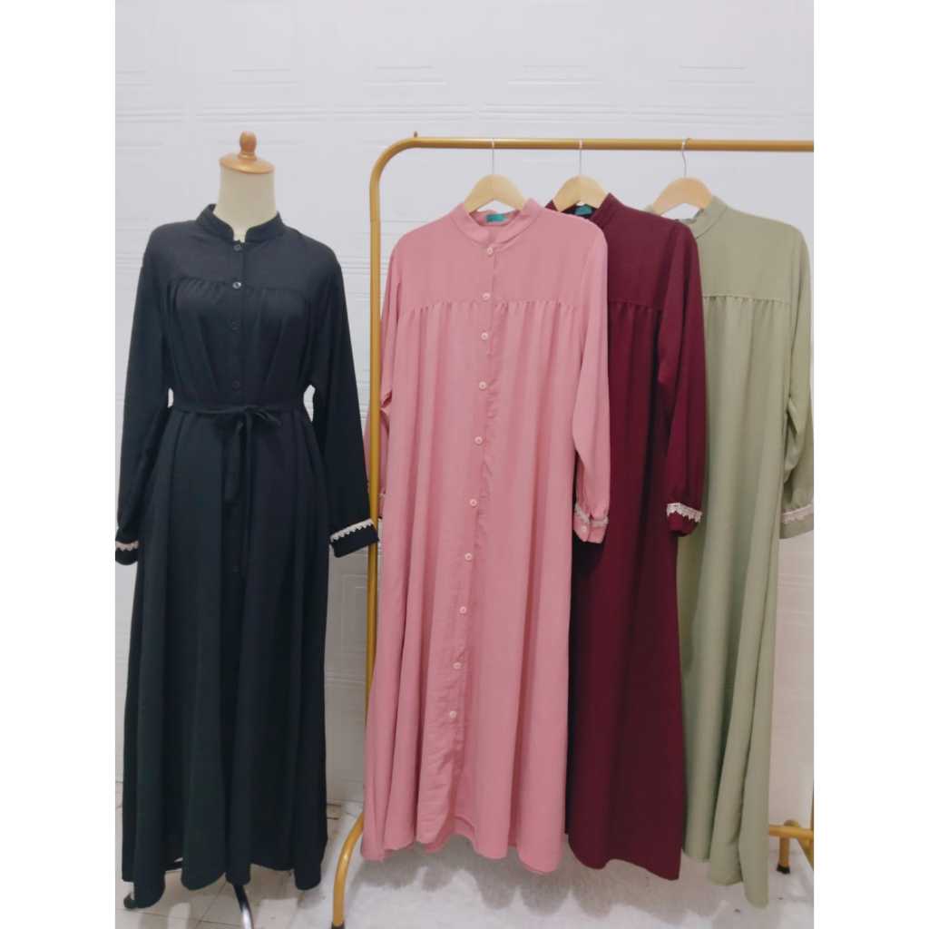 GAMIS CRINKLE RENDA FULL KANCING