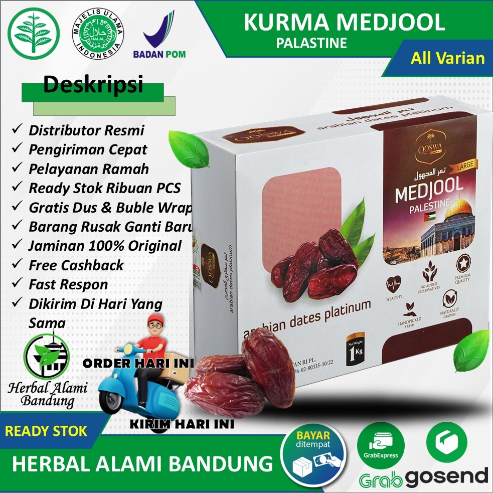 

Kurma Medjool Premium Quality Ukuran 1 Kilo