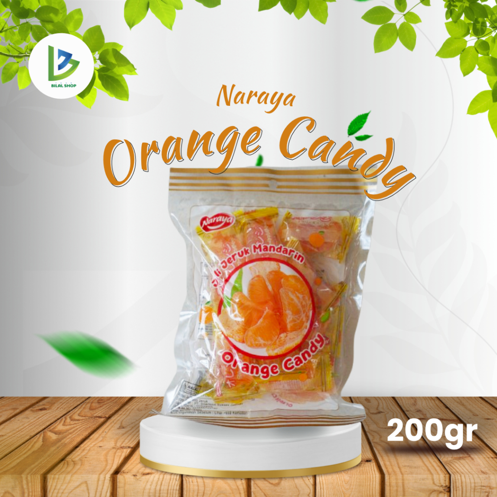 

Naraya Orange Candy 200gr - Permen Jelly jeruk 200g