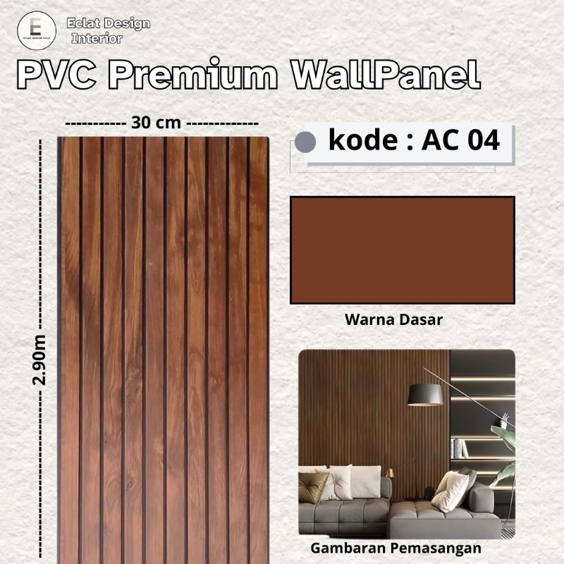 PVC Premium Wall Panel | Harga Per 1pcs | PVC Dinding | PVC Premium Dinding | Dinding PVC