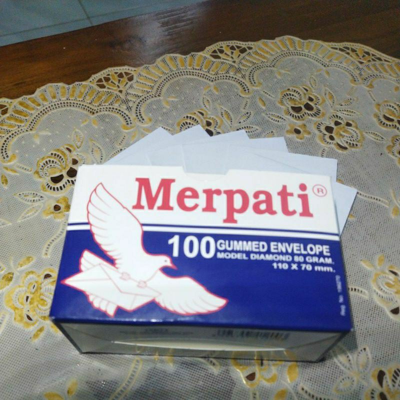 

amplop merpati isi 100 pcs 110/70 mm