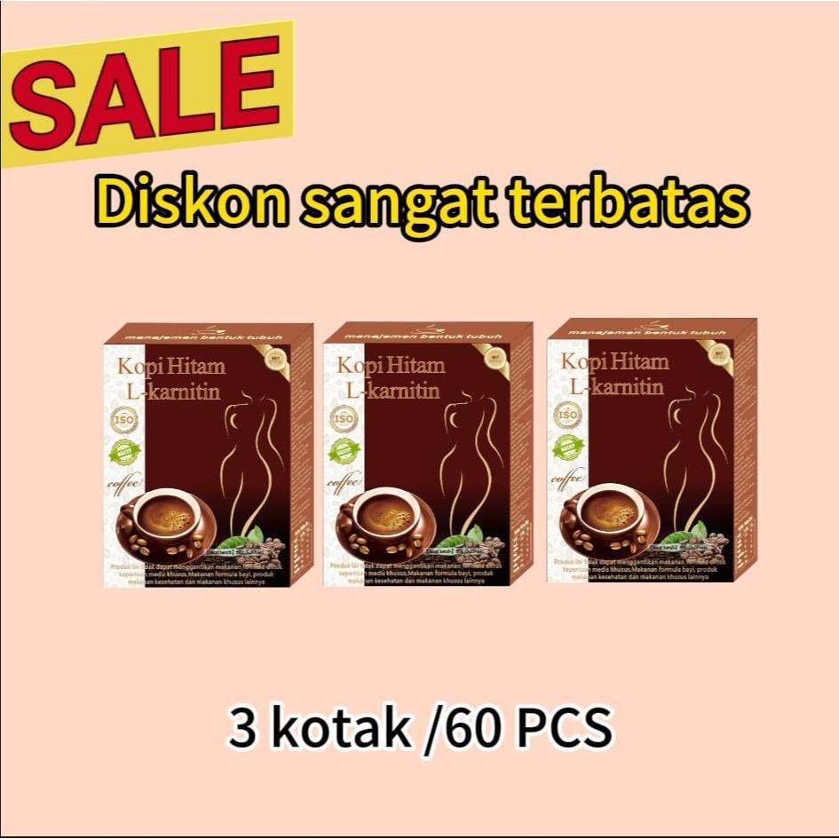 

3 Kotak（3gram x 20bungkus)Bubuk kopi instan L-karnitin,kopi hitam pelangsing 7 hari,Kopi kolagen，Perut kurus tanpa rasa sakit，buat diet badan，obat penurun berat badan,,kopi hitam,kopi bloom pelangsing