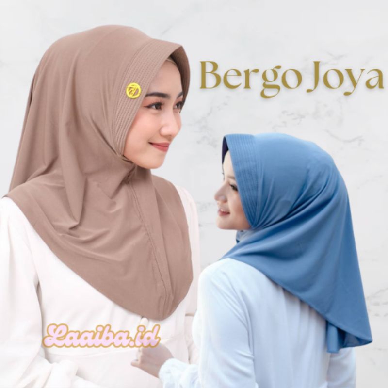 Bergo Joya Hijab | Hijab Sport Menutup Dada | Hijab Instan | Jersey Premium | Laiba.id | COD