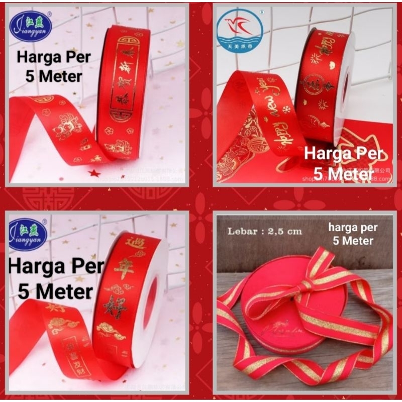 

Pita Satin Imlek / Harga 5 Meter