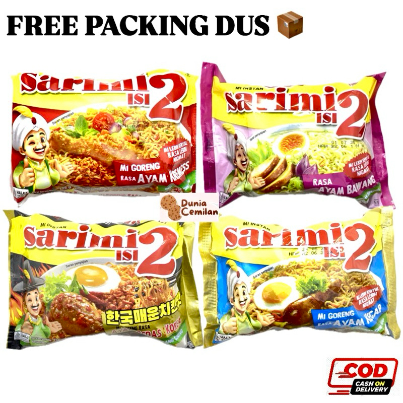 

[TERMURAH!] Mi Goreng SARIMI ISI 2 - Mie Instant 125gr Enak Murah Nikmat