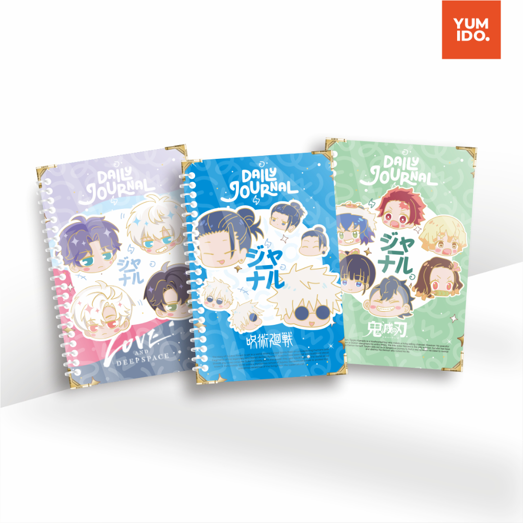 

Daily Journal A5 Buku Mini Karakter Chibi Anime Love and Deepspace