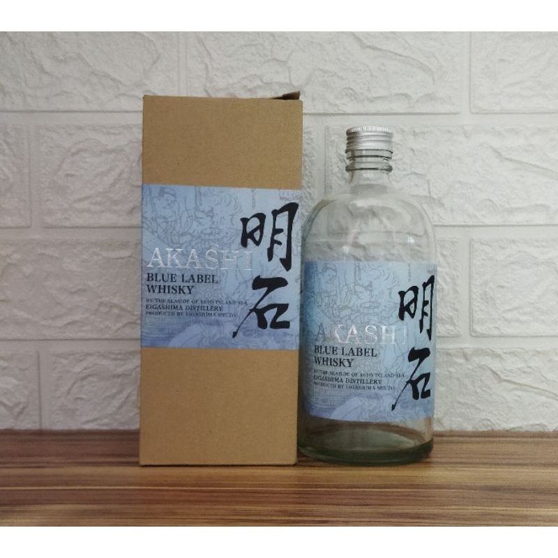 Botol Kosong Sake Akashi Blue Label + Box 700ml
