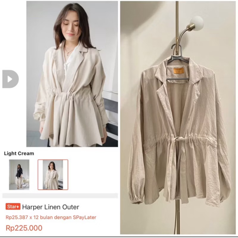 Outer Linen Seminggu RTW Preloved