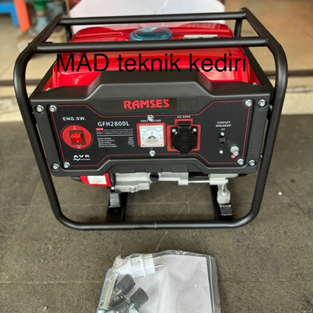 Genset 1000 watt RAMSES GFH2800L AVR penyetabil tegangan Listrik lebih STABIL