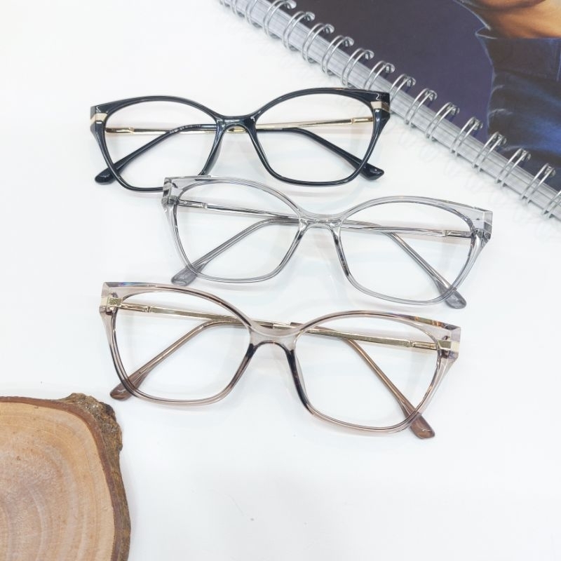 Kacamata Minus Wanita Kode Frame 8206 Lensa Photochromic - KACAMATA CAT EYE