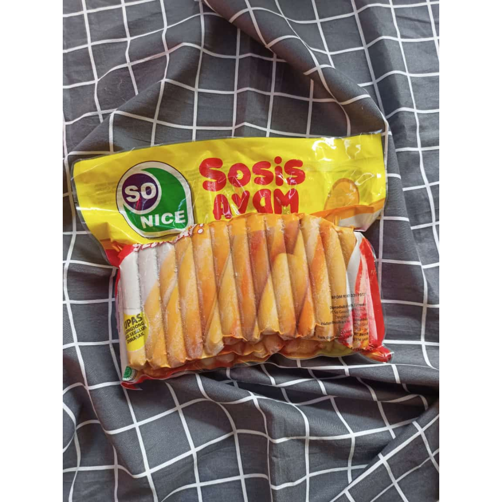 

SOSIS AYAM SO NICE Frozen Food 1 KG ISI 40 x5