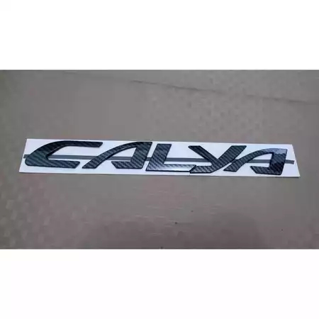 Emblem kap mesin tulisan calya carbon