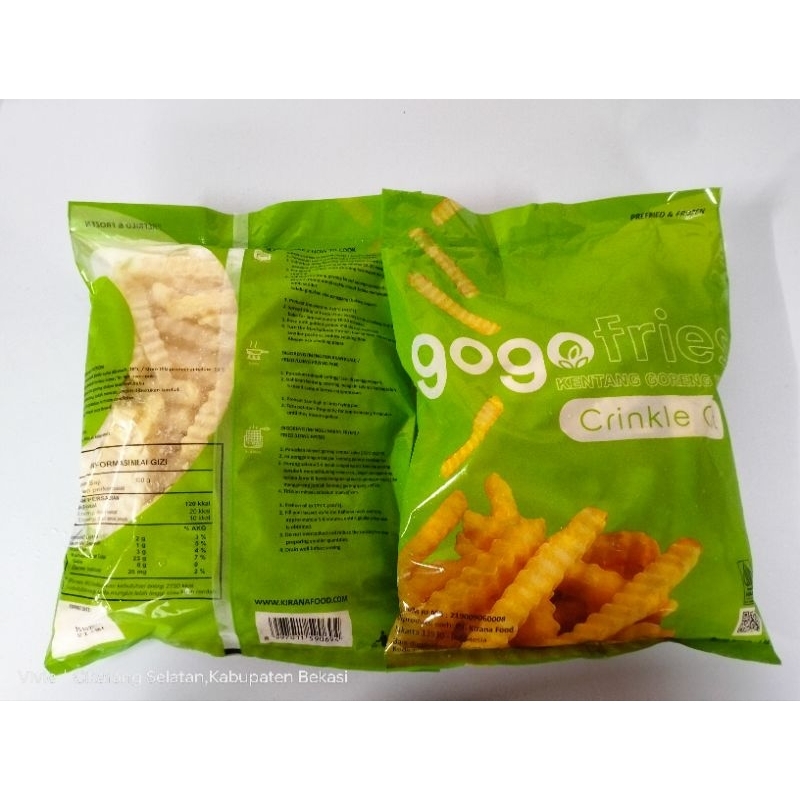 

Kentang Goreng Gogo Crinkle 1kg