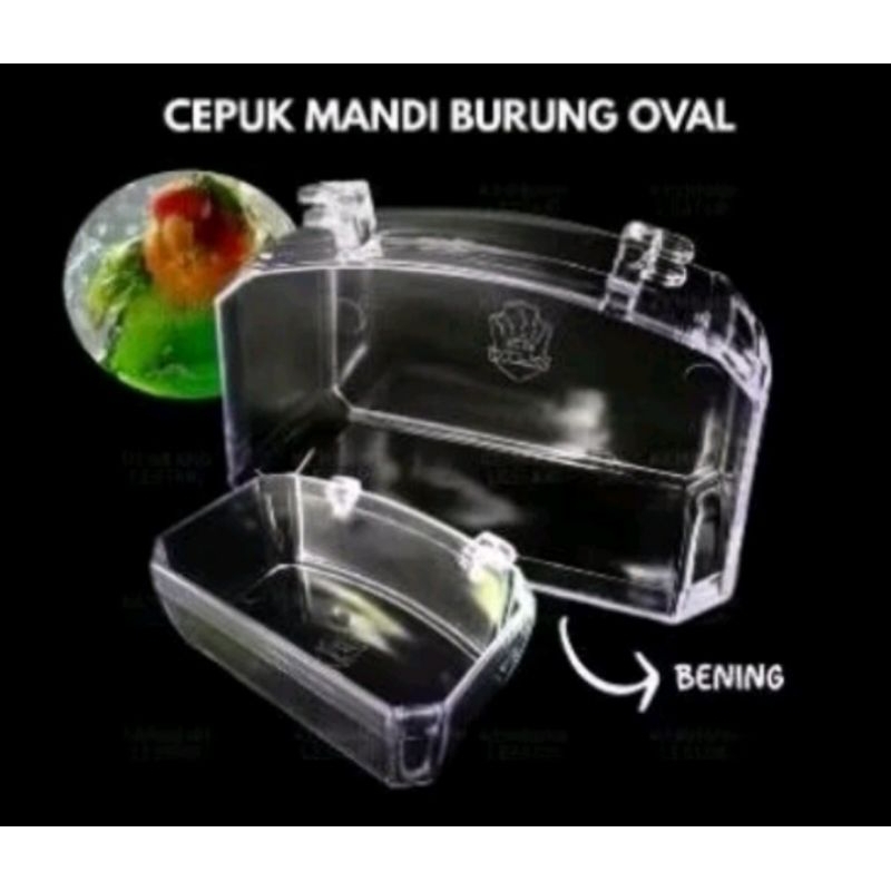 Cepuk mandi burung oval