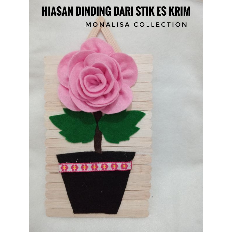 kerajinan dari stik es krim hiasan dinding dari stik es krim prakarya sekolah