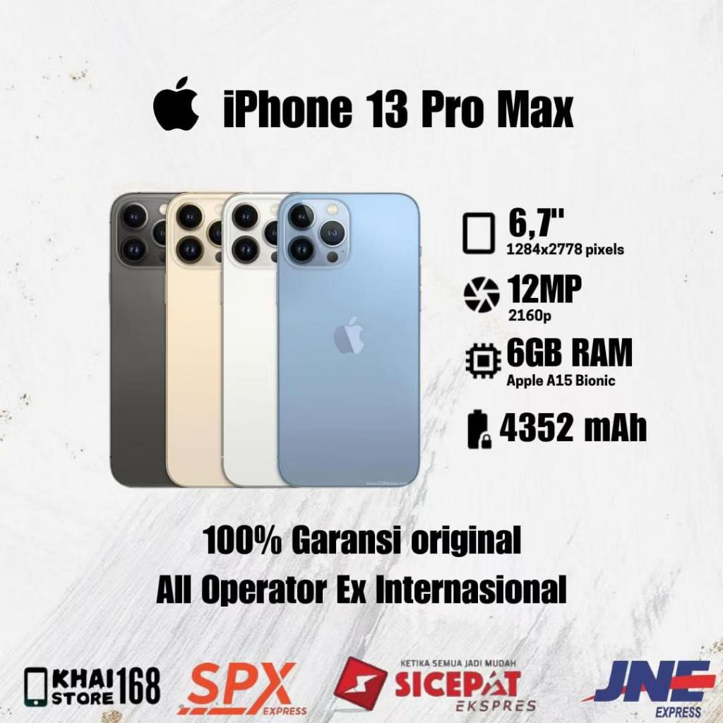 iPhone 13 Pro Max Second Original 1TB 512GB 256GB 128GB iPhone 13 Pro Max Bekas Mulus Fullset