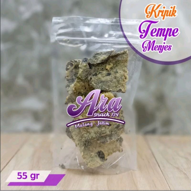 

Camilan Kripik Tempe Menjes Enak Gurih 55gr