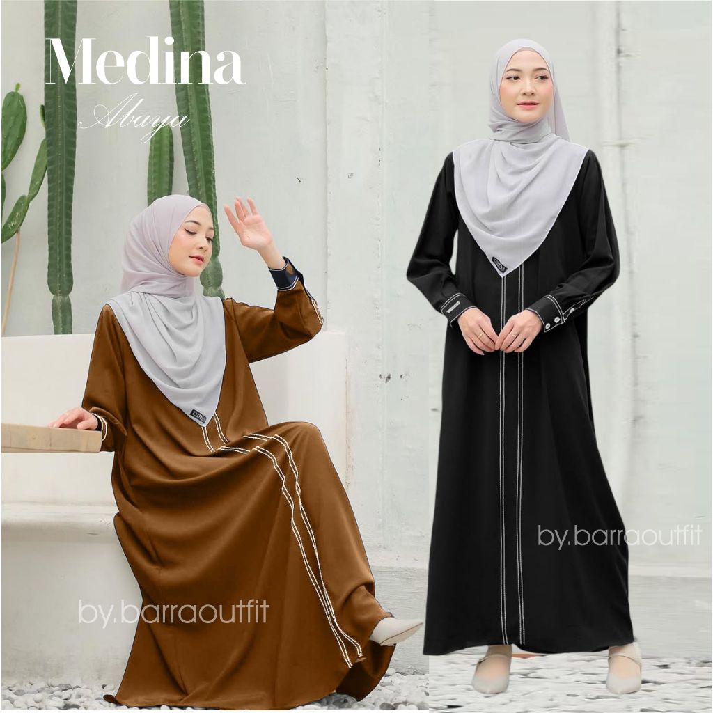 Medina Abaya Gamis Dress Kekinian Terbaru